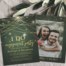 Luzes de cordas Douradas Elegantes I DO Festa de n