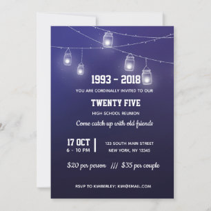 Convite Luzes de cordas modernas