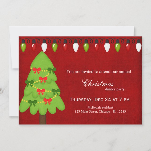 Convite Luzes de Natal (Frente)