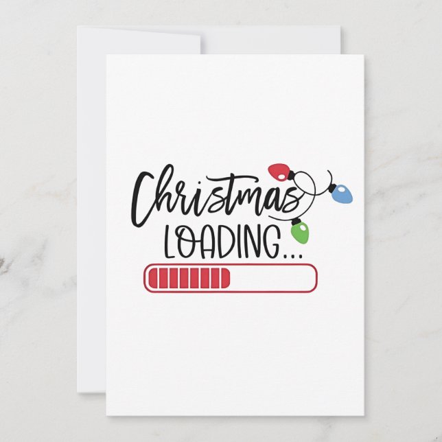 Convite Luzes de Natal Carregando Xmas (Frente)