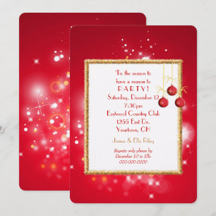 Convite Luzes de Natal e Tinsel