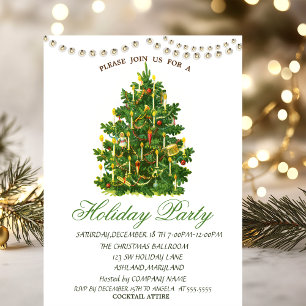 Convite Luzes de Natal em Cordão para Árvore de Natal Anti