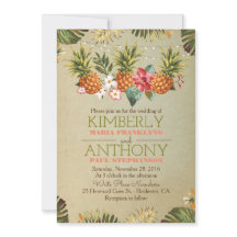 Luzes de praia de abacaxi tropical casamento