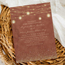 Luzes de Terracota Dourado Casamento Brilho