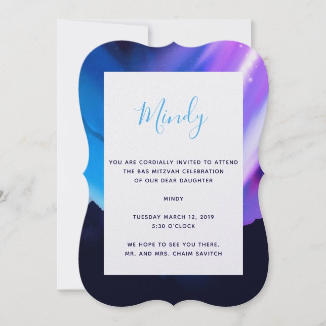 Convite Luzes do Norte (Frente)