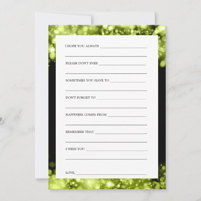 Convite Luzes Espumantes de Caracteres de chá de panela (Frente)