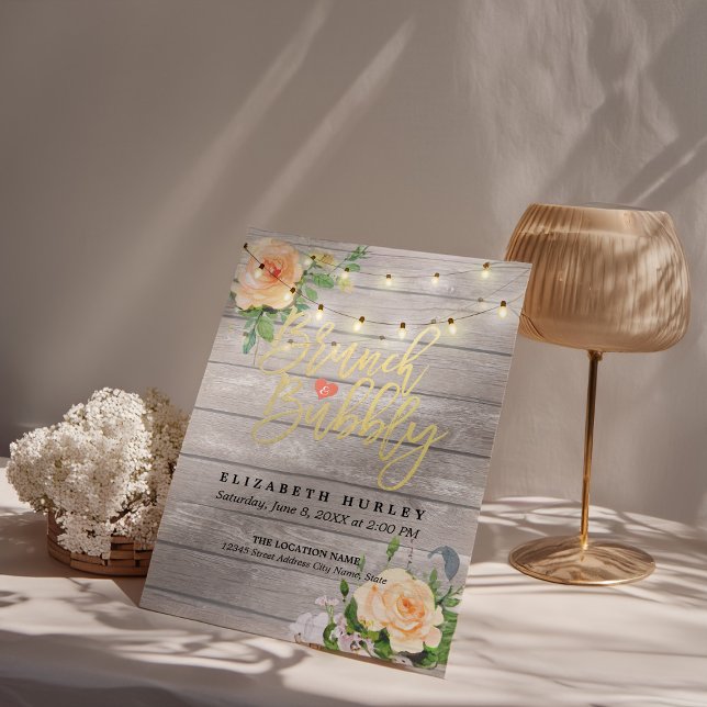 Convite Luzes Florais de Cordas de Chá de panela de Brunbb (Criador carregado)