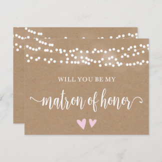 Convite Luzes Kraft Você Será Minha Madrinha de Honra