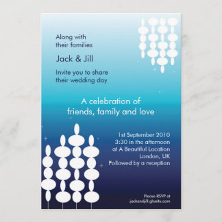 Convite Luzes modernas 5x7