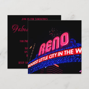 Convite Luzes Neon Reno Arch Foto Fabulosa & Quarenta