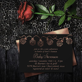 Convite Luzes RPG | Copper Fantasy Tabletop Gamer Dice