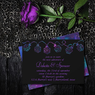 Convite Luzes RPG   Nebula Fantasy Tabletop Gamer Dice