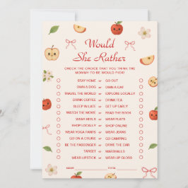 Convite Maçã do Meu Chá de fraldas Olho Ela Preferencialme