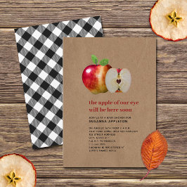 Convite Maçã Do Nosso Chá de fraldas De Outono De outono