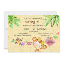 Macaco-Banner Turnando 5 Festas de aniversário