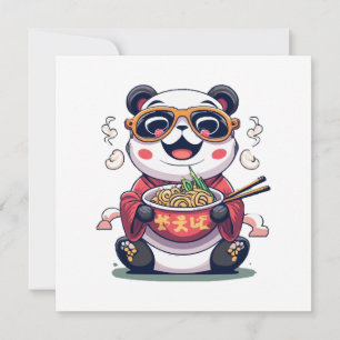 Convite Macarrão do Panda