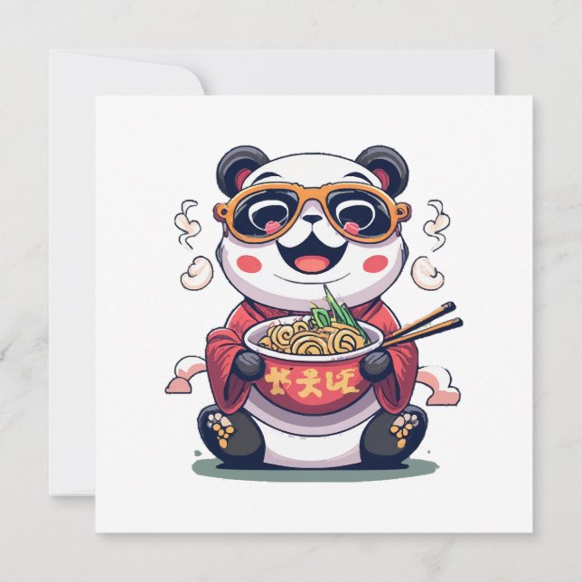 Convite Macarrão Panda (Verso)