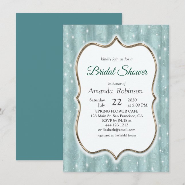 Convite Maçãs de Pastel Moles de Verde Sage (Frente/Verso)