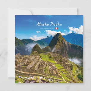 Convite Machu Picchu, Peru - Ruínas da Cidadela Inca