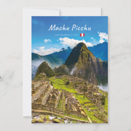 Convite Machu Picchu, Peru - Ruínas da Cidadela Inca