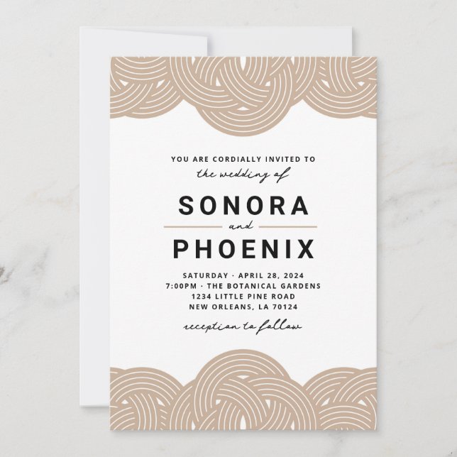 Convite Macrame Wedding (Frente)