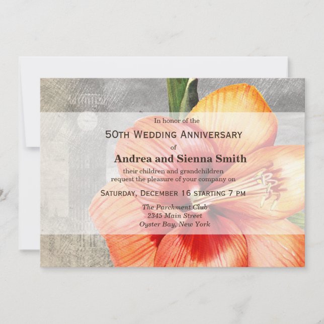 Convite Macroflor Tigre Lily (Frente)