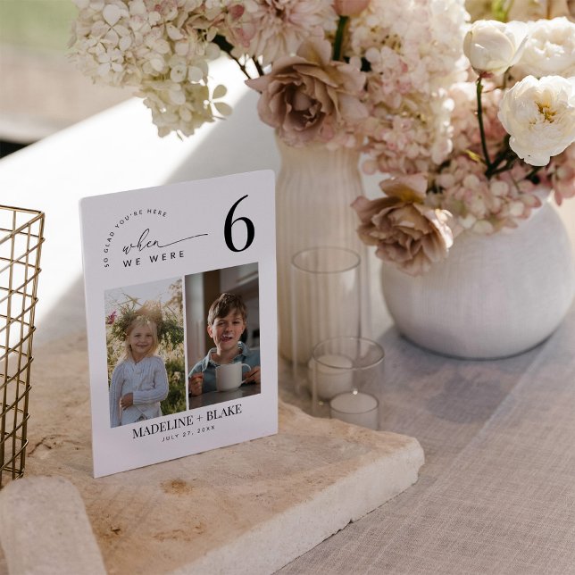 Convite MADDIE When We Were Table Numbers (Criador carregado)