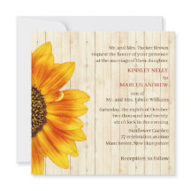 Madeira de Casamento Russo Amarelo-Sunflower