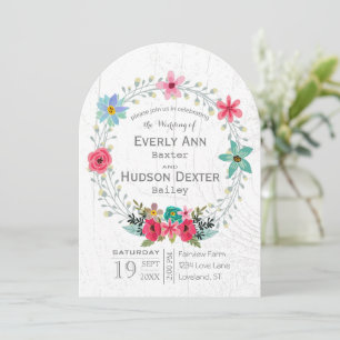 Convite Madeira Floral Garland Wreath