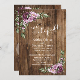 Convite Madeira russa e flores, nós apenas aumentamos a re