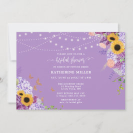 Convite Madeira Rústica Girassóis Flórida Chá de panela