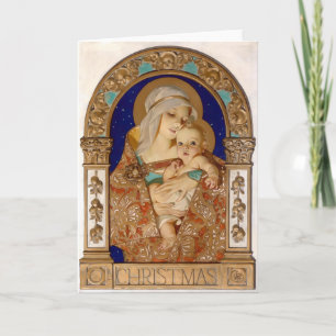 Convite Madona de Natal de Leyendecker