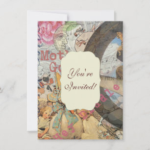 Convite Madre Goose Enfermeira Rhyme Fairy Tale