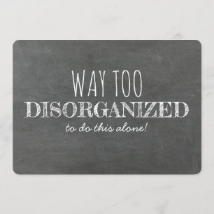 Convite Madrinha de casamento/dama de Bridesmaid desorgani