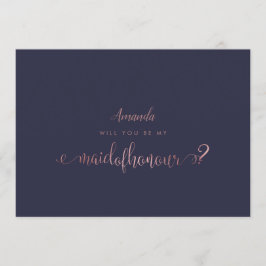 Convite Madrinha de casamento Dourada de Rosa de Faux PixD