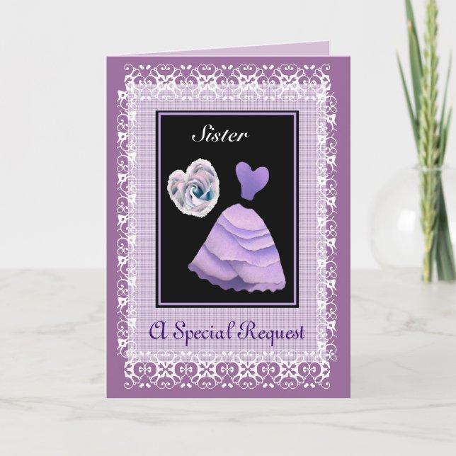 CONVITE MADRINHA DE CASAMENTO IRMÃ - BOLSA (Frente)