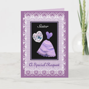 CONVITE MADRINHA DE CASAMENTO IRMÃ - BOLSA