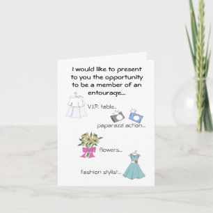 Convite Madrinha de casamento/séquito