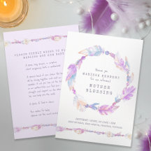 Mãe abençoando miçangas instruções arte roxa