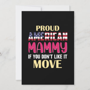Convite Mãe Arte Orgulhosa Mamãe Americana