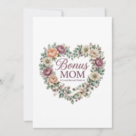 Convite Mãe Bonus , Presente do Dia das Mães para Madrasta