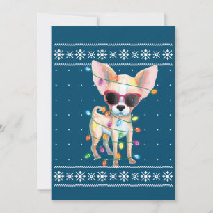 Convite Mãe de Cachorro Chihuahua Mulheres Natal Suéter Fe