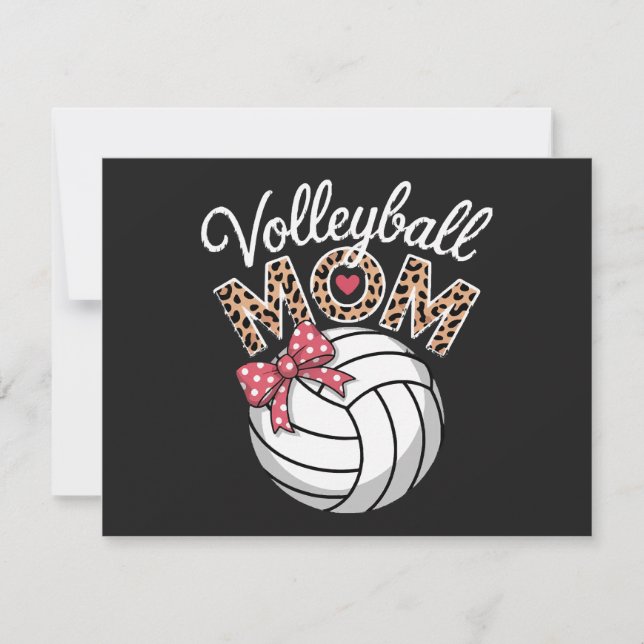 Convite Mãe de Volei (Frente)