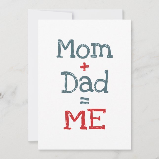 Convite Mãe e Pai sou eu (Frente)