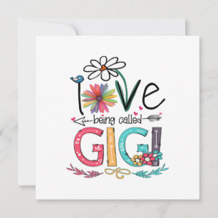 Convite Mãe Eu Amo Ser Chamado Gigi Girassol Aniversário
