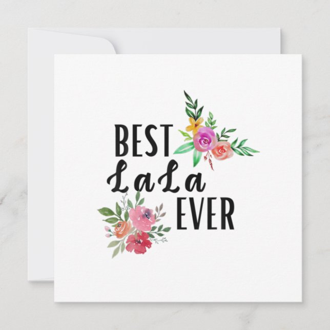 Convite Mãe Melhor Lala Sempre Aniversário (Frente)