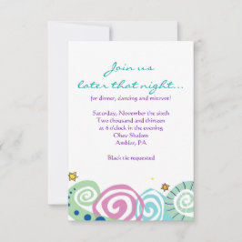 Convite MÃE NATURAL SWIRL Bat Bar Mitzvah