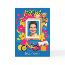 "MÃE Obrigado Milhão!" Placa de dia de as mães