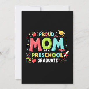 Convite Mãe Orgulhosa De Um Graduado Na Pré-Escola