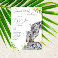 Mãe zebra e chá de fraldas de safari africano bebê